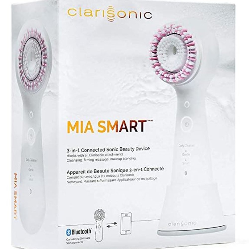 Clarisonic Mia Smart 3-in-1 App Connected Sonic Cleansing Device - WHITE
